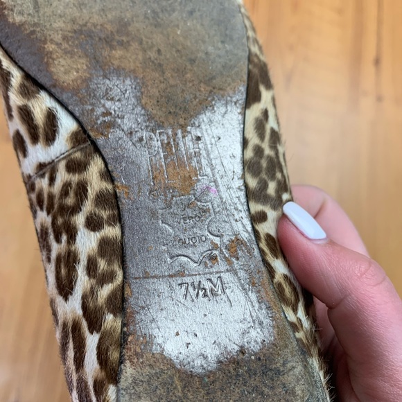 Pelle Moda Leopard Print Calf Hair Flats size 7.5 - Picture 4 of 5